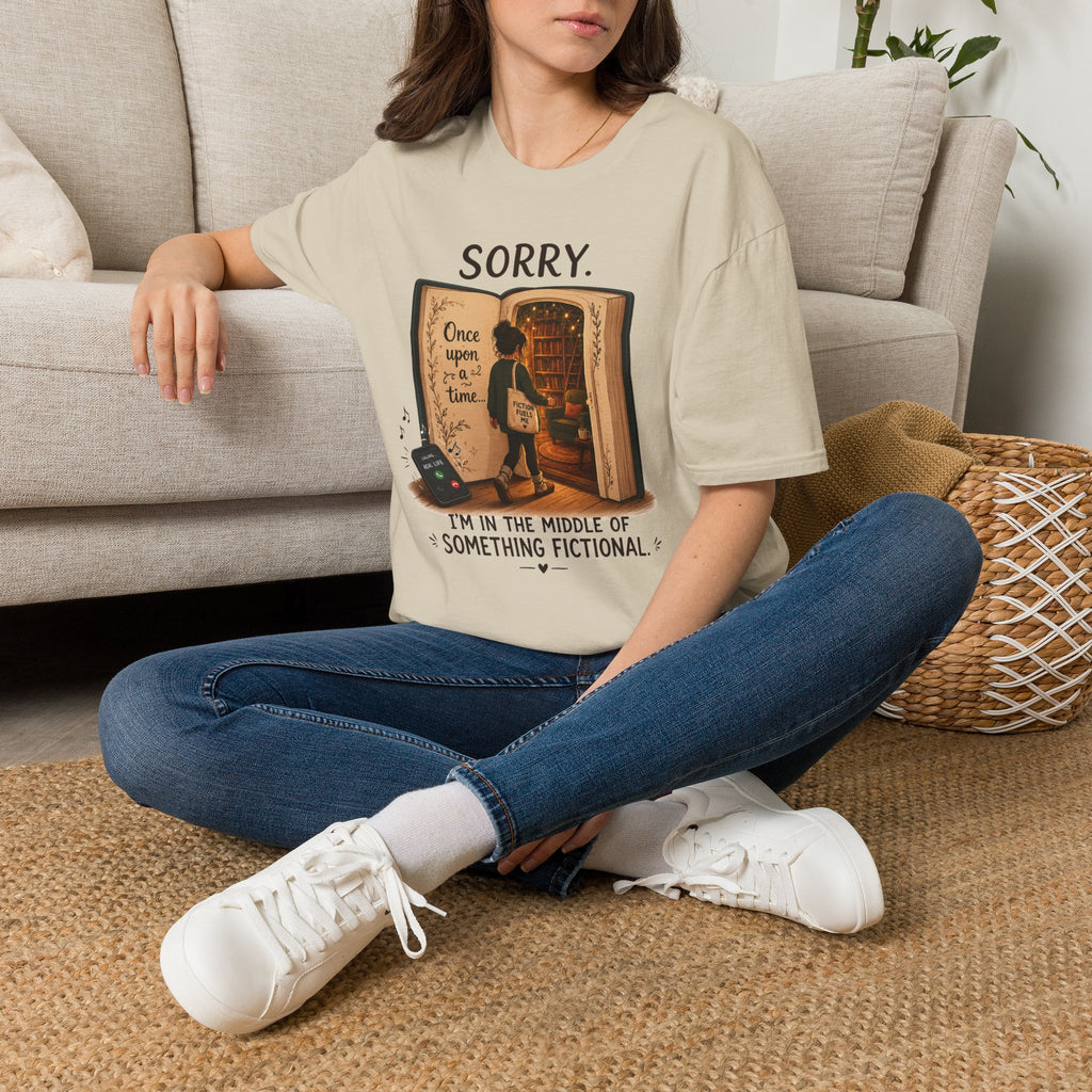 "Sorry. I'm In the Middle of Something Fictional." Book Portal T-Shirt