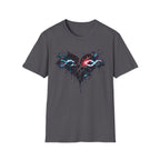 Dripping Infinity Heart Graphic T-Shirt