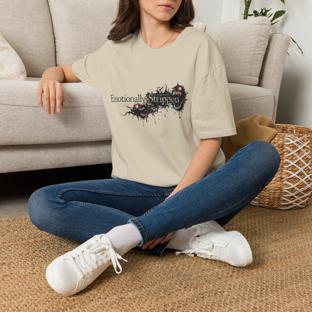"Emotionally Stripped" Grunge Graphic T-Shirt
