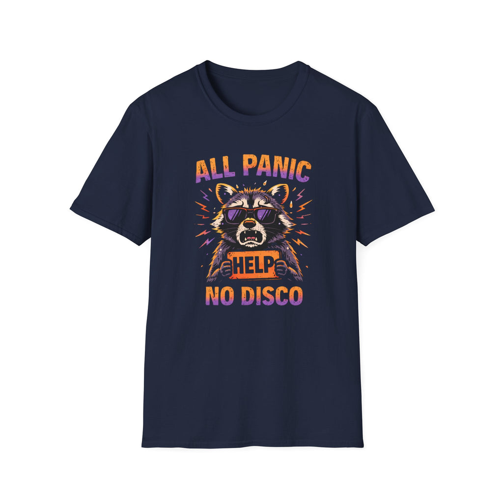 "All Panic, No Disco" Raccoon T-Shirt