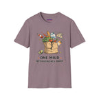 "One Mild Inconvenience Away" Exploding Grocery Bag T-Shirt