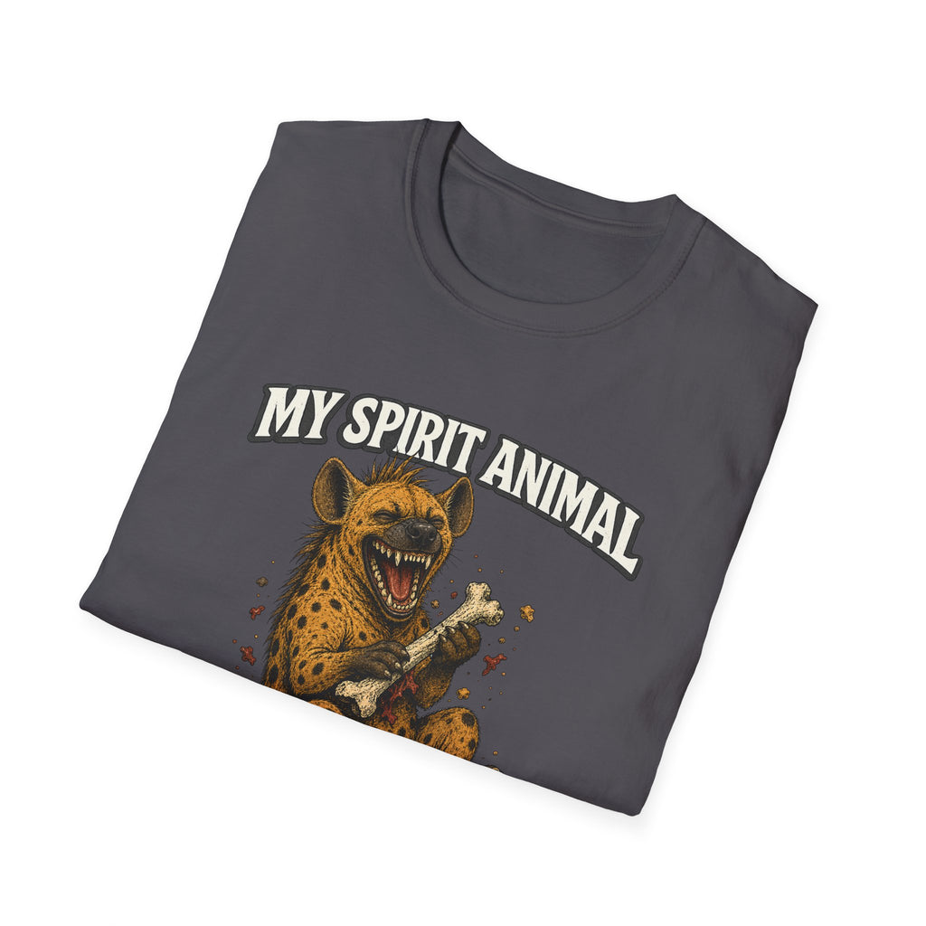 "My Spirit Animal: Hyena (Gleefully Unhinged)" T-Shirt