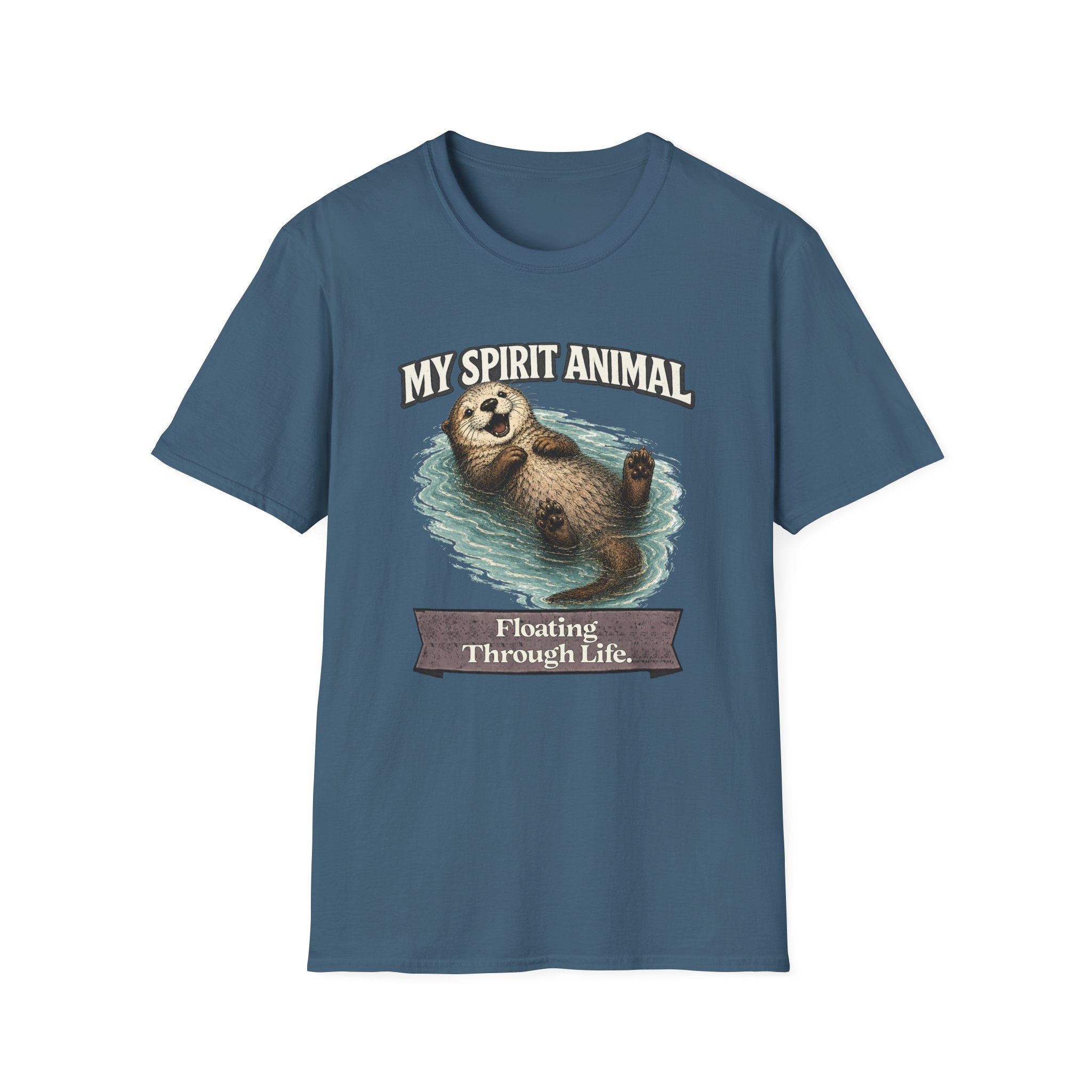 "My Spirit Animal: Otter (Floating Through Life)" T-Shirt