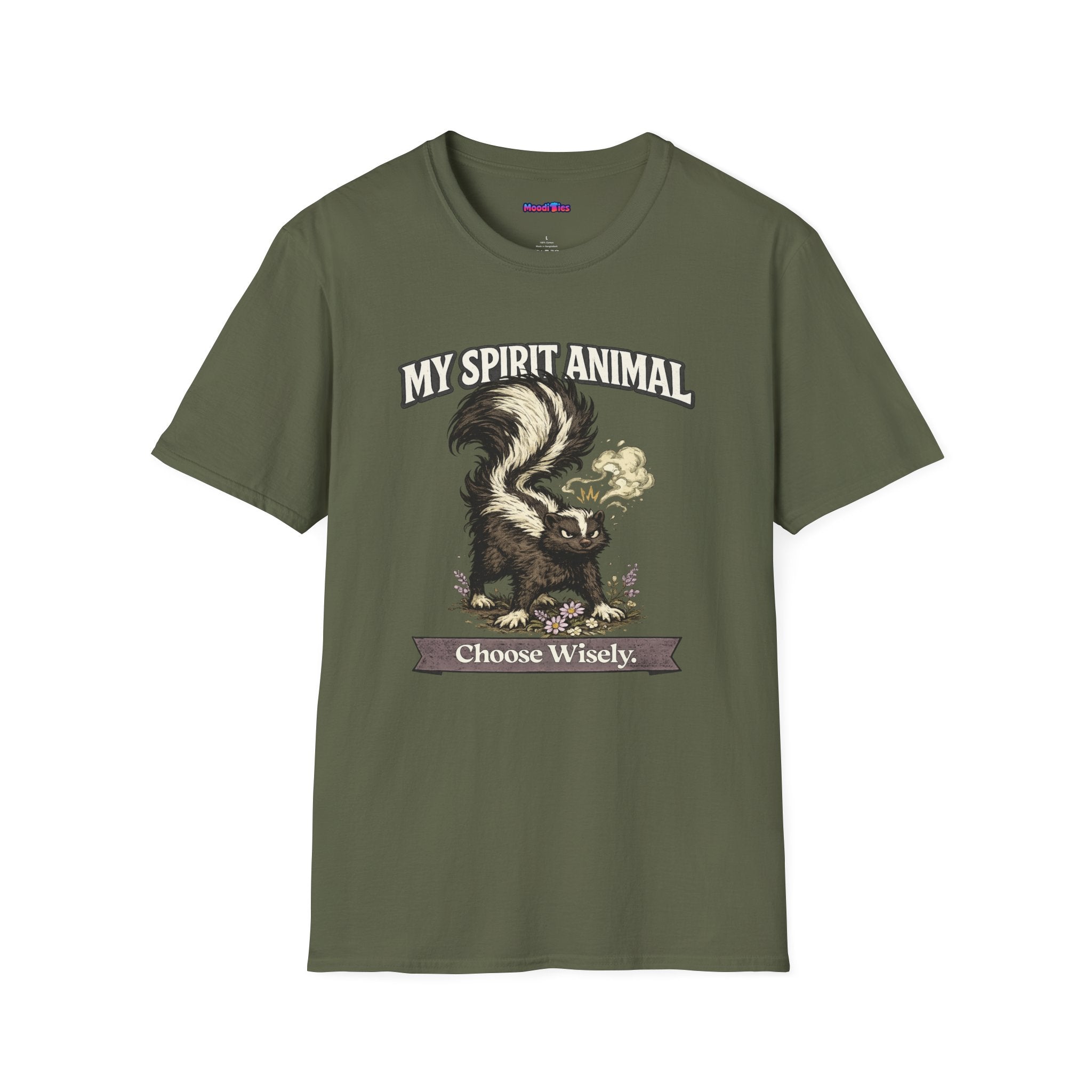 "My Spirit Animal: Skunk (Choose Wisely)" T-Shirt