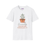 "Currently Growing Through It" Broken Potted Plant T-Shirt