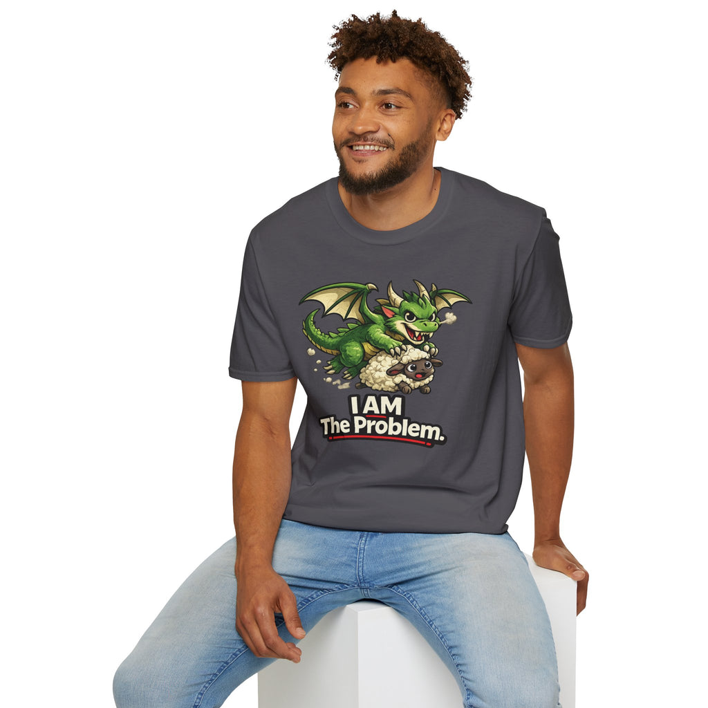 "I AM The Problem" Dragon Stealing Sheep T-Shirt