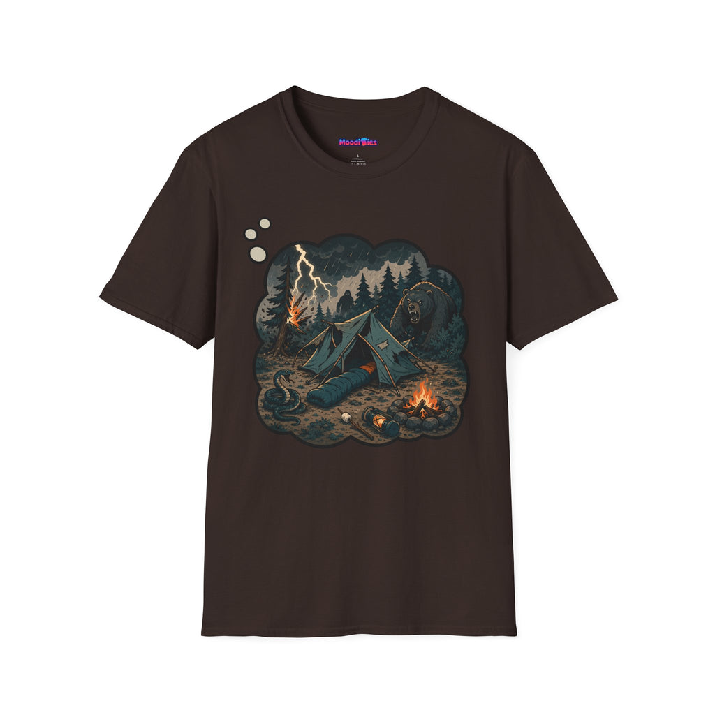Camping Anxiety Thought Bubble T-Shirt