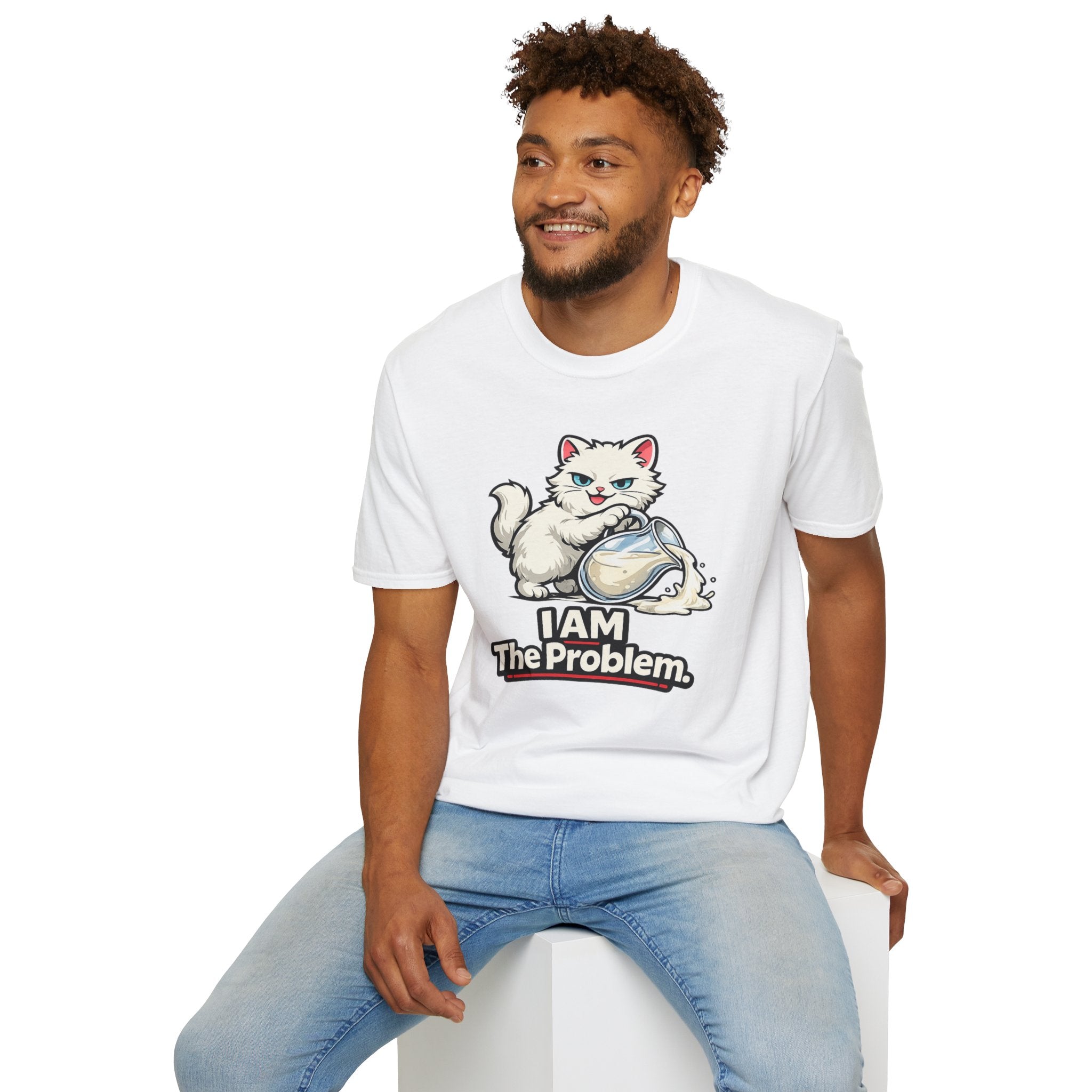"I AM The Problem" Cat That Got the Cream T-Shirt