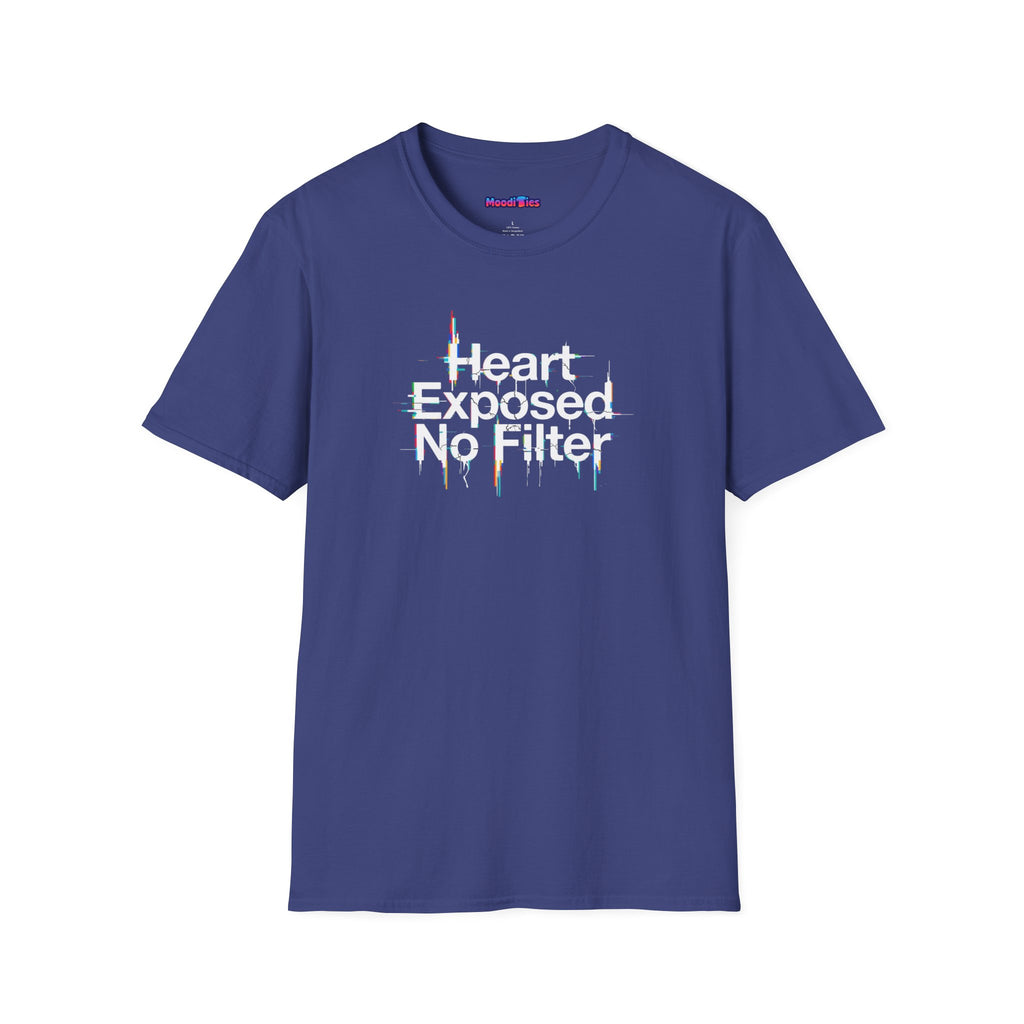 "Heart Exposed No Filter" Graphic T-Shirt