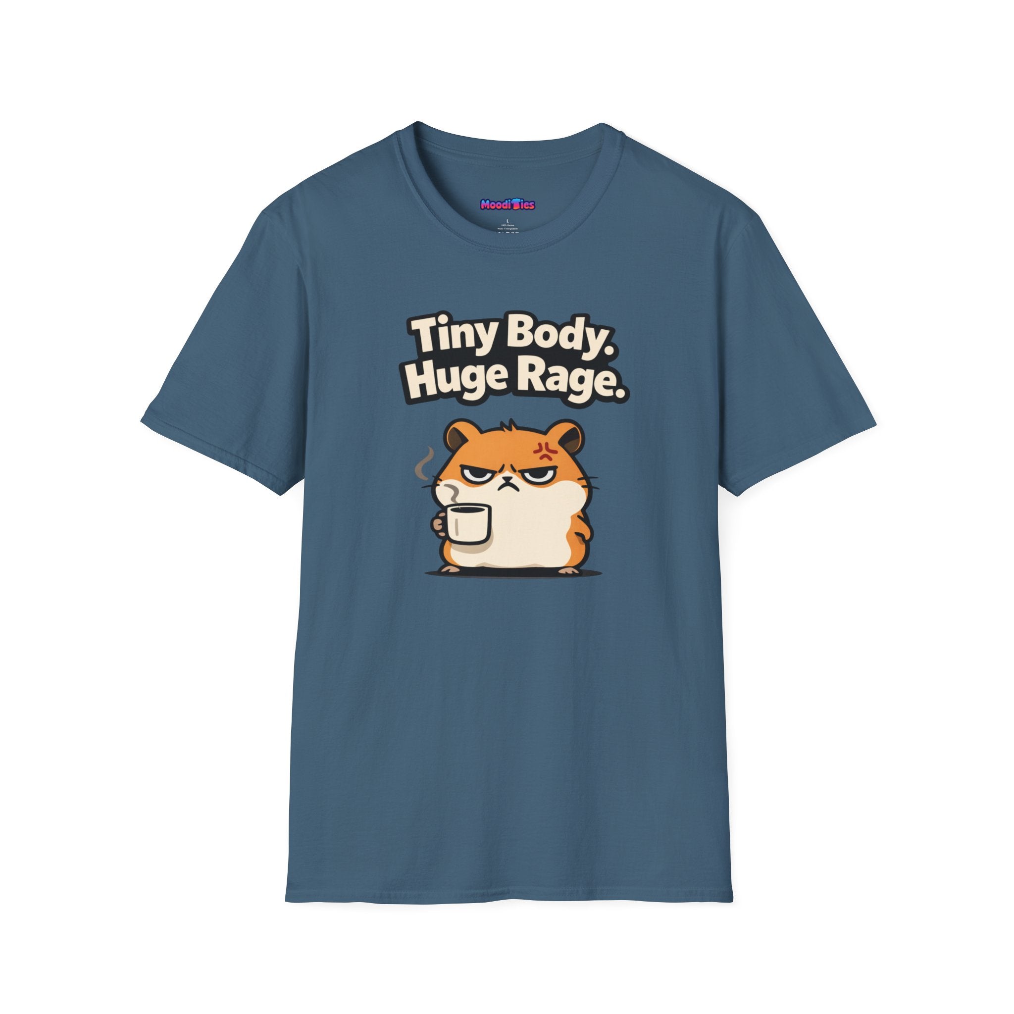 "Tiny Body, Huge Rage." Angry Hamster T-Shirt