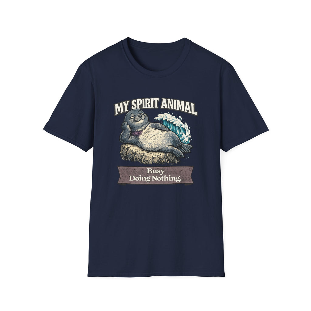 "My Spirit Animal: Seal (Busy Doing Nothing)" T-Shirt