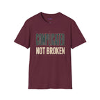 "Complicated, Not Broken" Maze Letters T‑Shirt