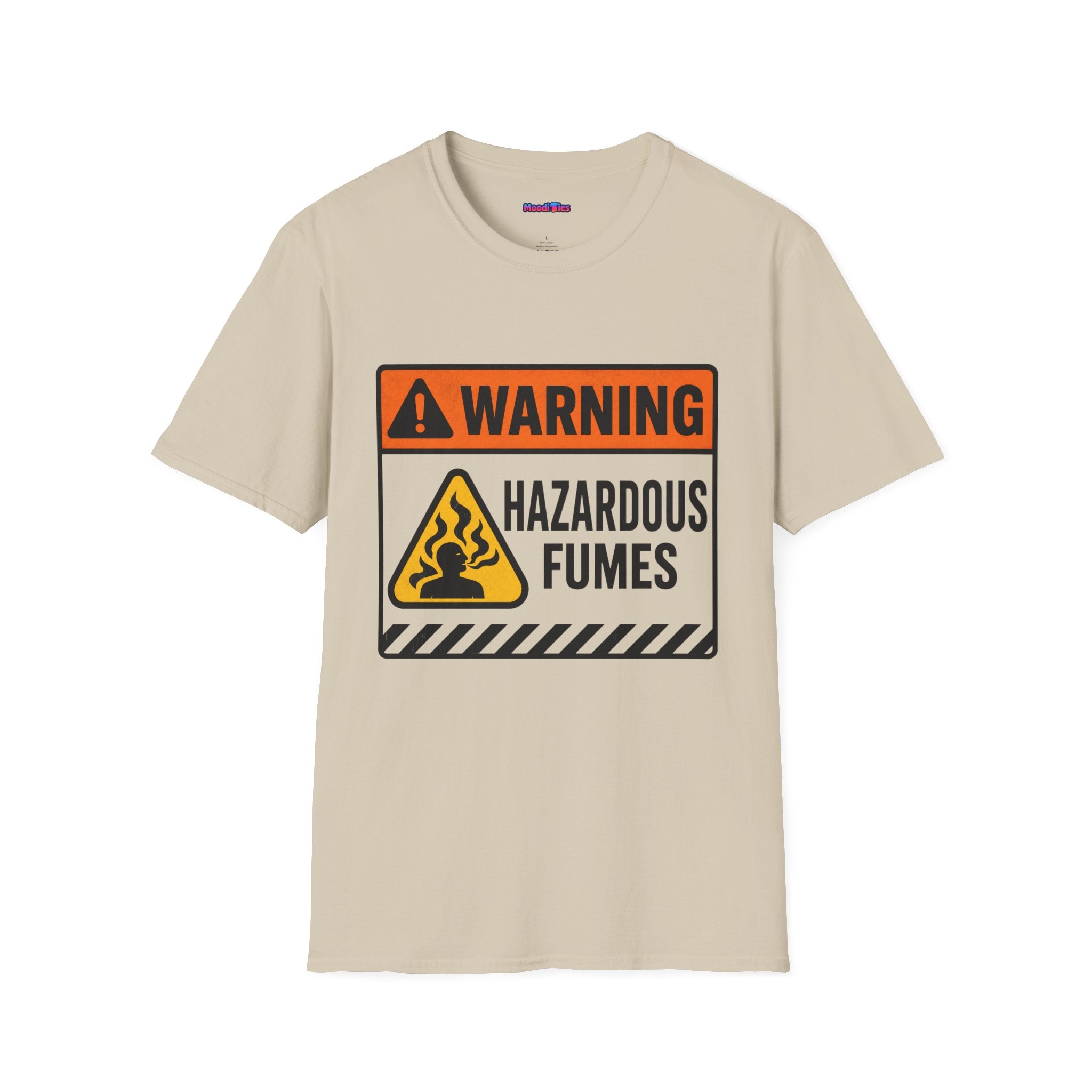 "Warning: Hazardous Fumes" Warning Sign T-Shirt