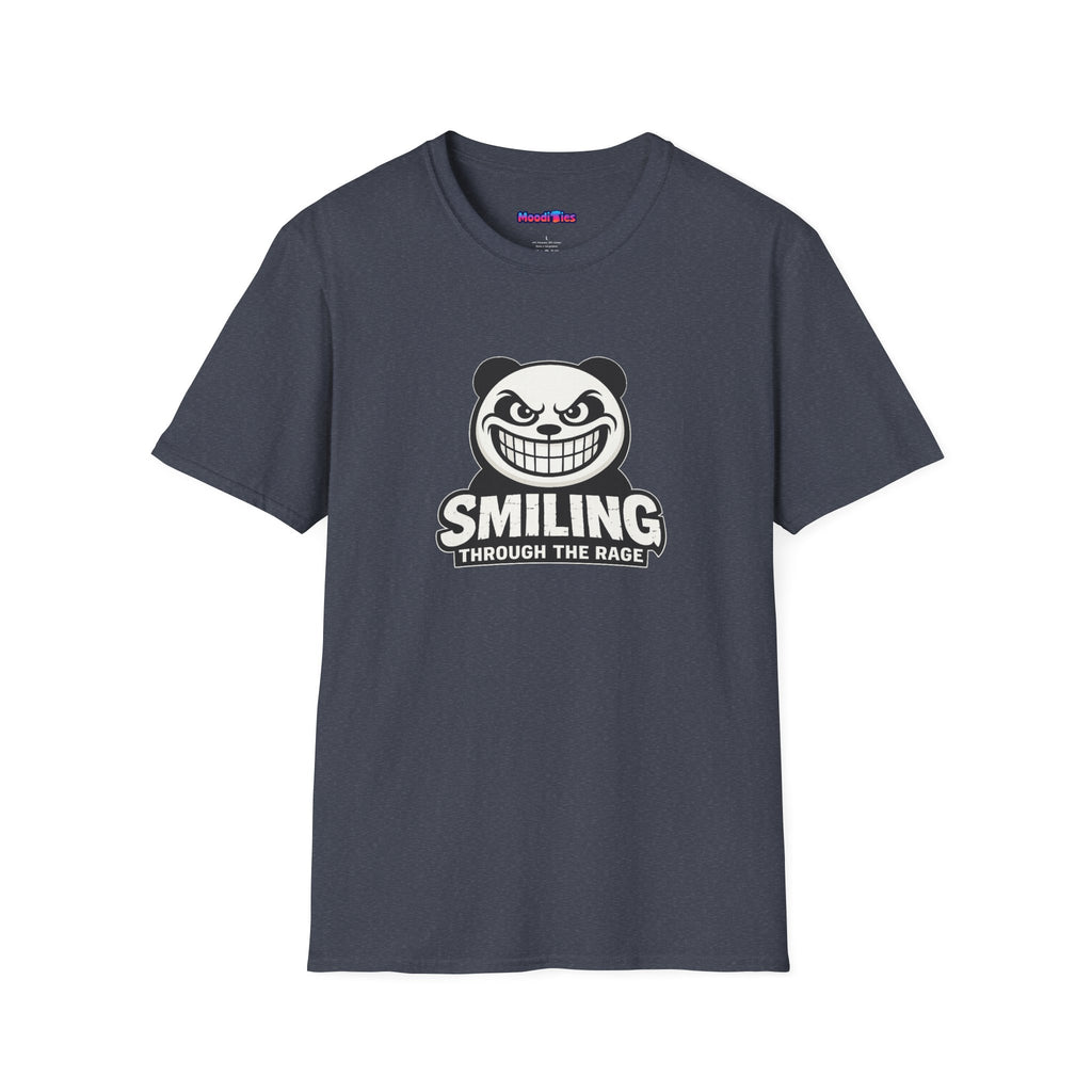 "Smiling Through The Rage" Fierce Grinning Panda T-Shirt