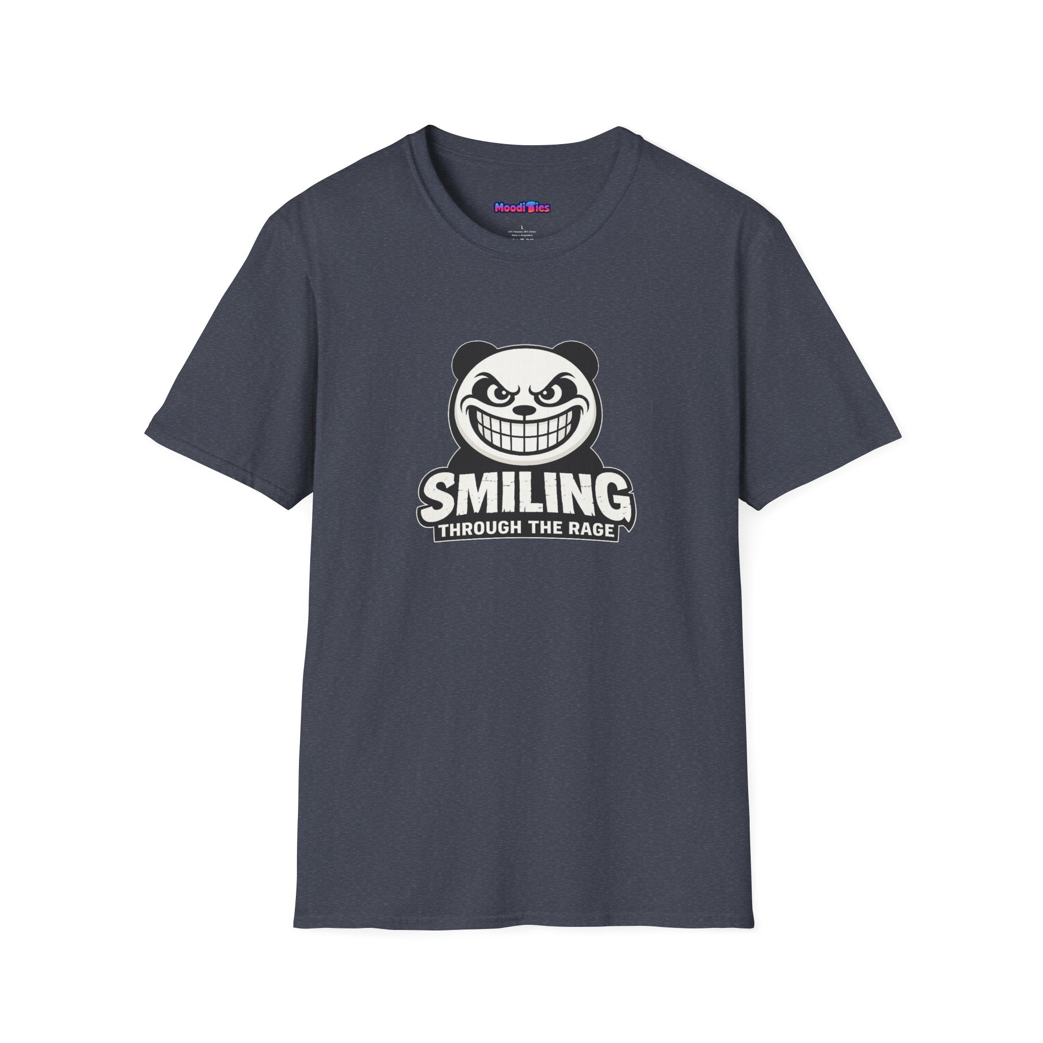 "Smiling Through The Rage" Fierce Grinning Panda T-Shirt