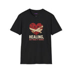 "Healing, But Make It Ironic" Bandaged Heart T-Shirt