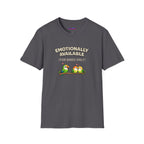 "Emotionally Available (For Birds Only)" Parrot and Love Birds T-Shirt