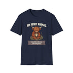 "My Spirit Animal: Highland Cow (Comfort Zone Champion)" T-Shirt