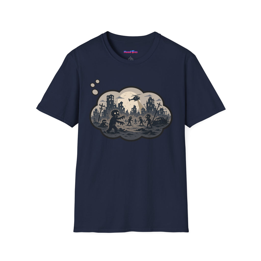 "Zombie Apocalypse" Anxiety Thought Bubble T-Shirt