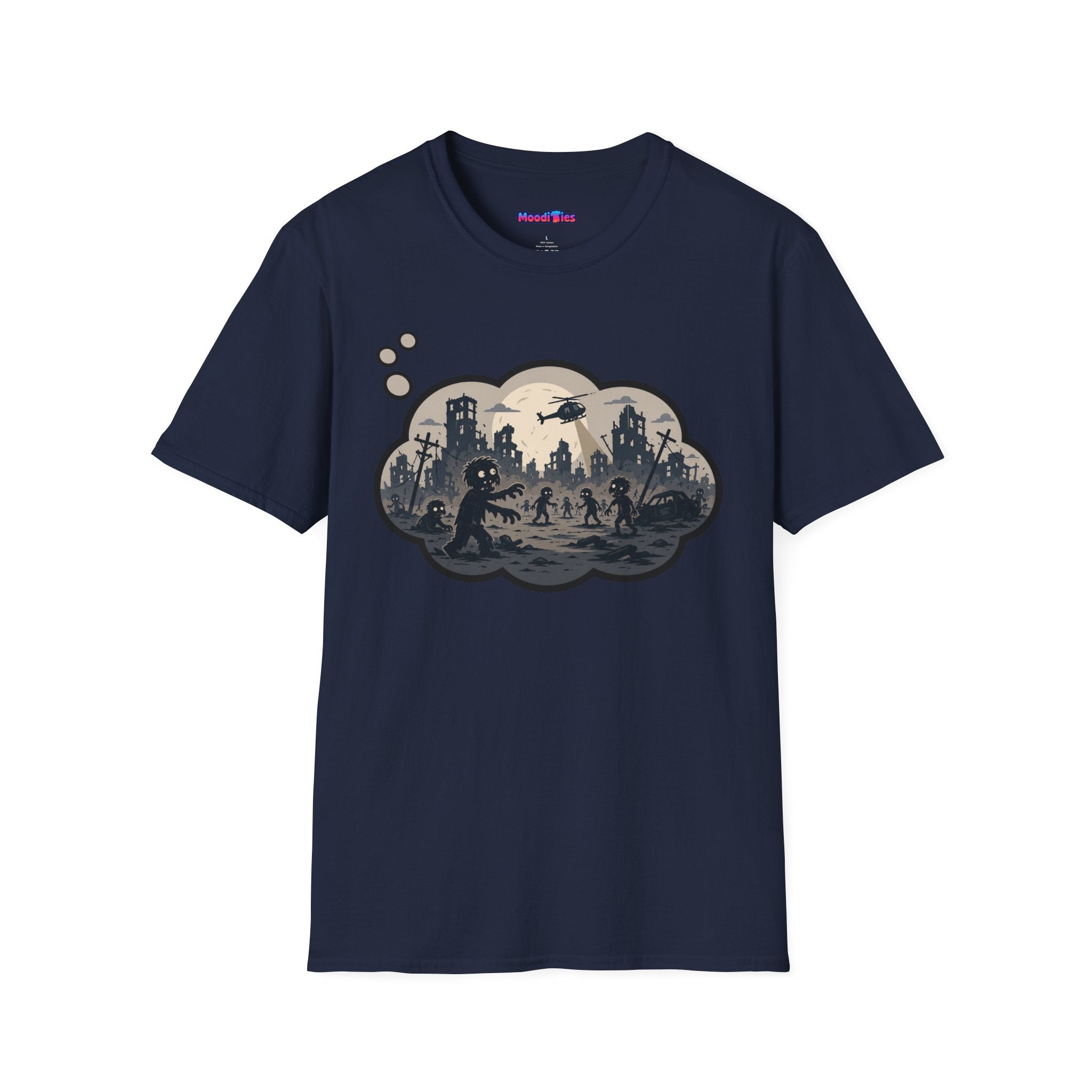 "Zombie Apocalypse" Anxiety Thought Bubble T-Shirt