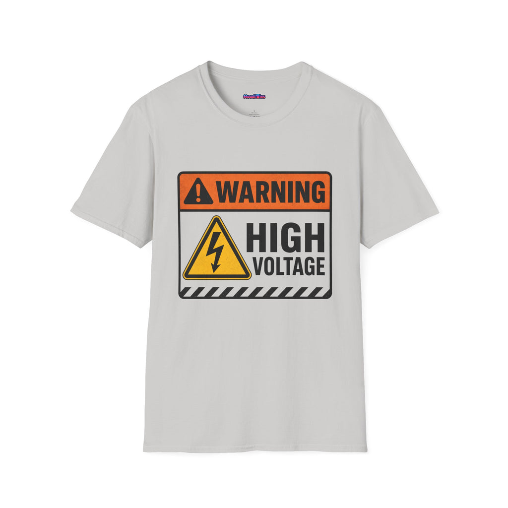 "Warning: High Voltage" Warning Sign T-Shirt