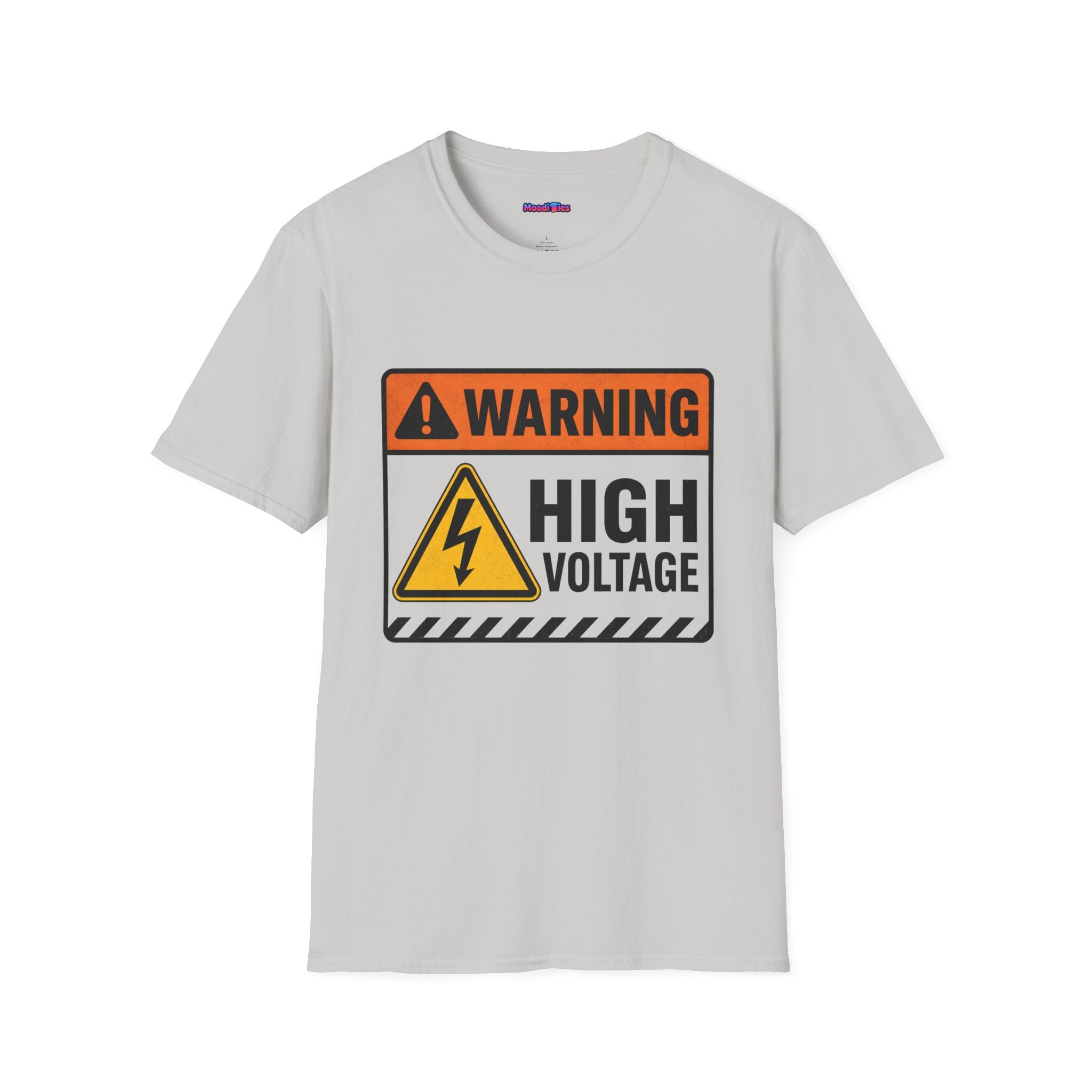 "Warning: High Voltage" Warning Sign T-Shirt