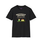 "Emotionally Available (For Birds Only)" Parrot and Love Birds T-Shirt