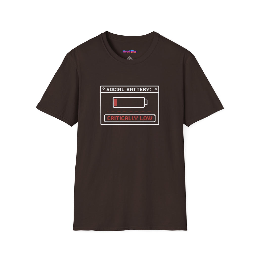 "Social Battery: Critically Low" T‑Shirt