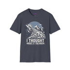 "I Thought About It Too Much" Question Mark Avalanche T-Shirt — Mountains Graphic Tee