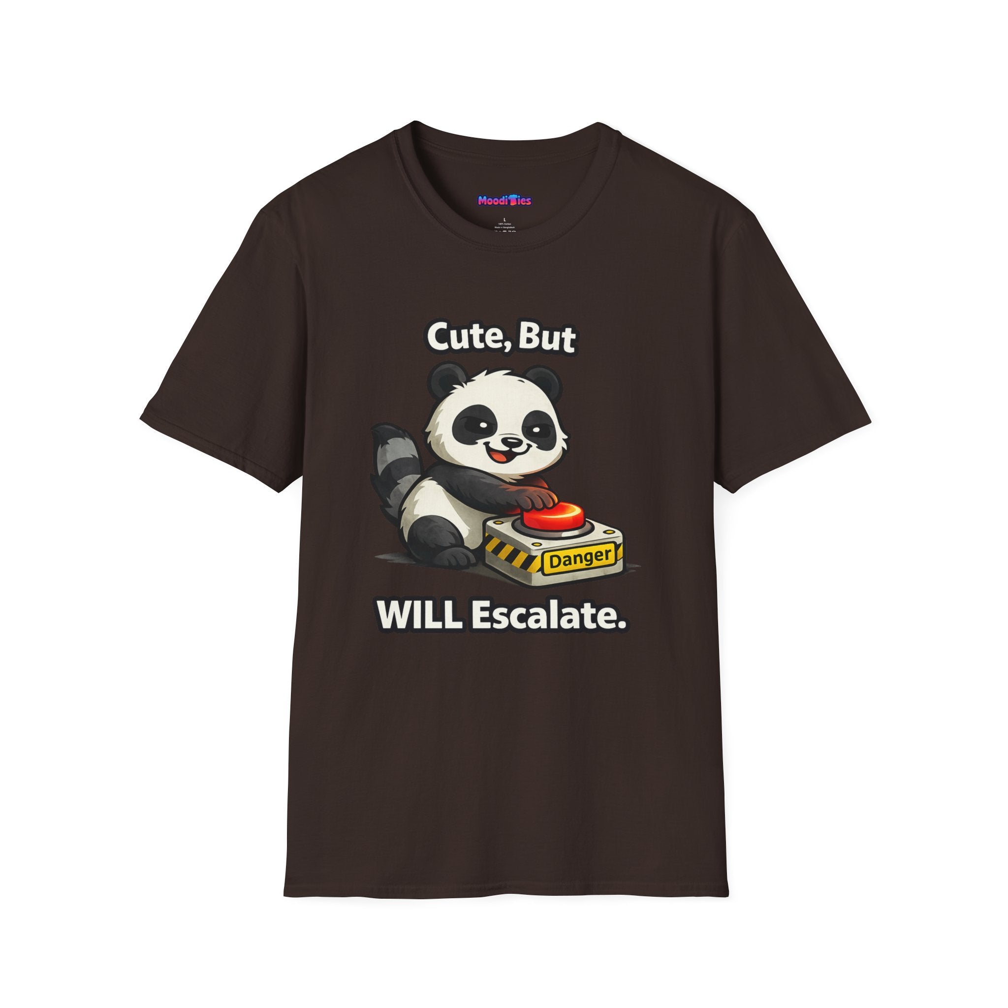 "Cute, But Will Escalate" Danger Panda T-Shirt