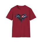 Dripping Infinity Heart Graphic T-Shirt