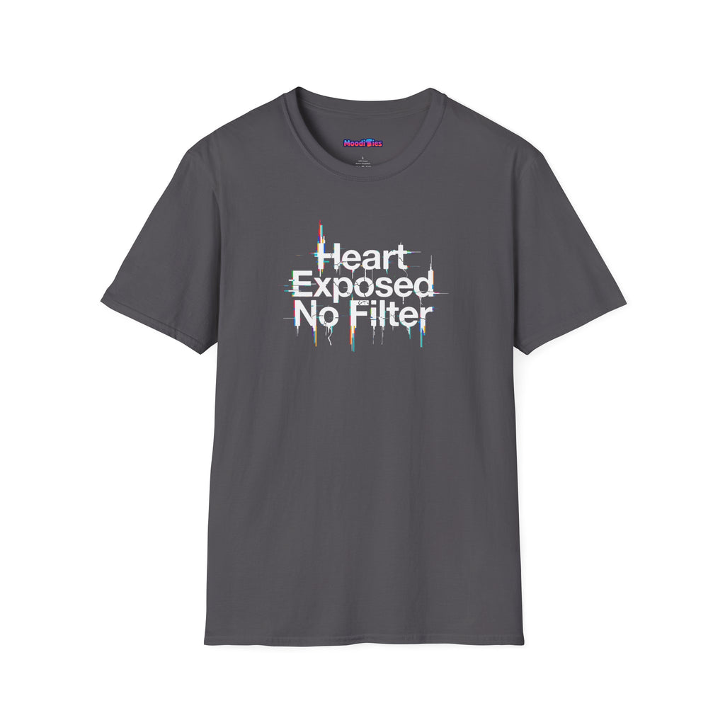 "Heart Exposed No Filter" Graphic T-Shirt