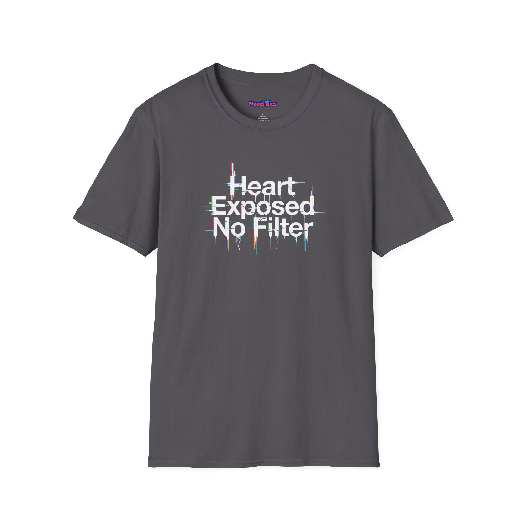 "Heart Exposed No Filter" Graphic T-Shirt