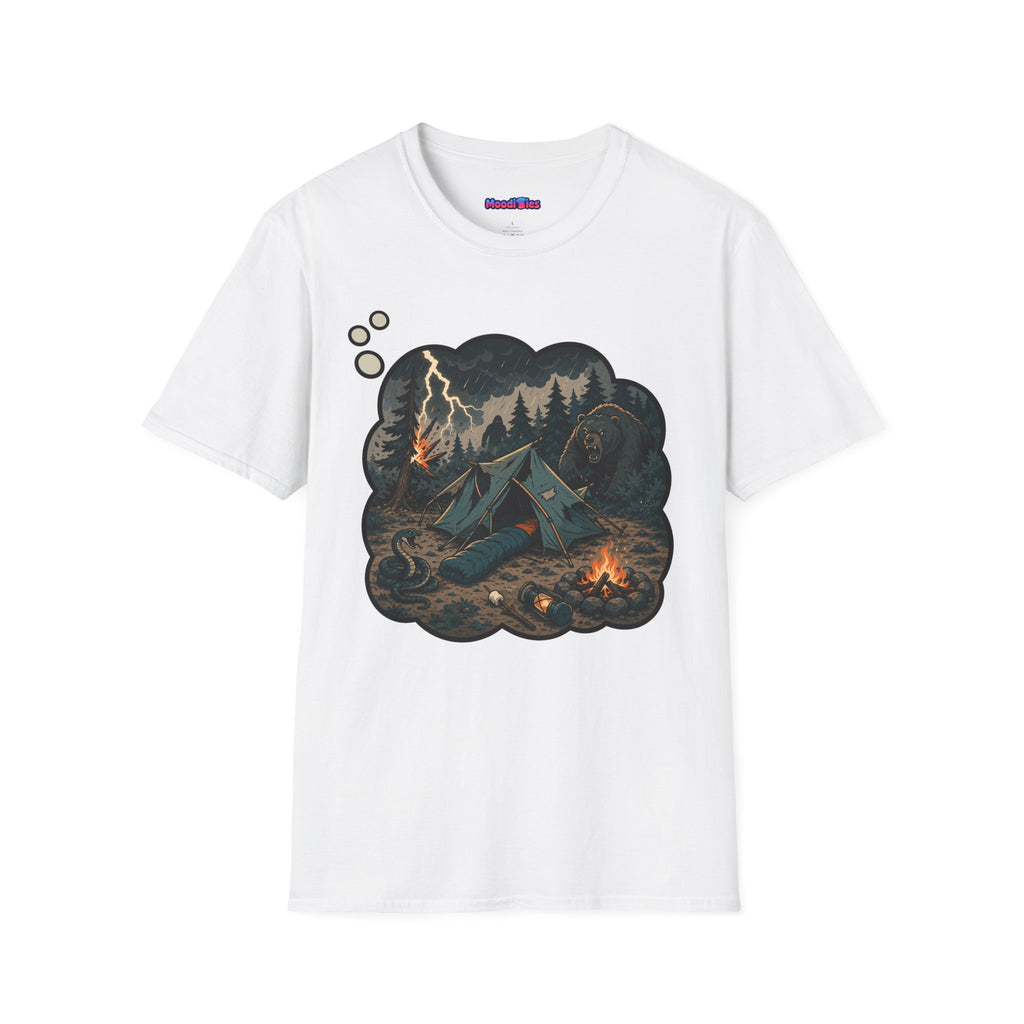 Camping Anxiety Thought Bubble T-Shirt