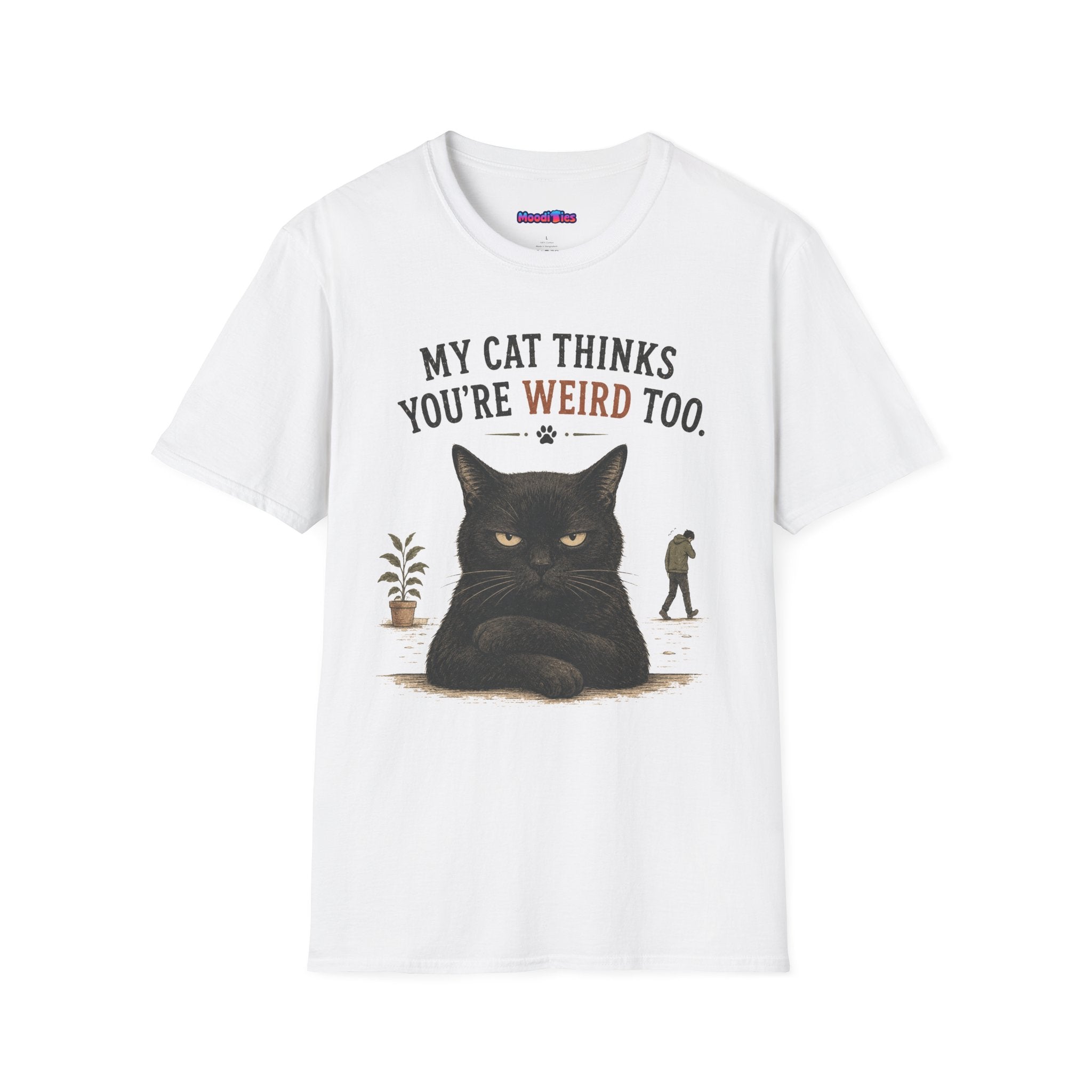 "My Cat Thinks You're Weird Too." Grumpy Cat T-Shirt