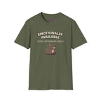 "Emotionally Available (For Capybaras Only)” Capybara T-Shirt