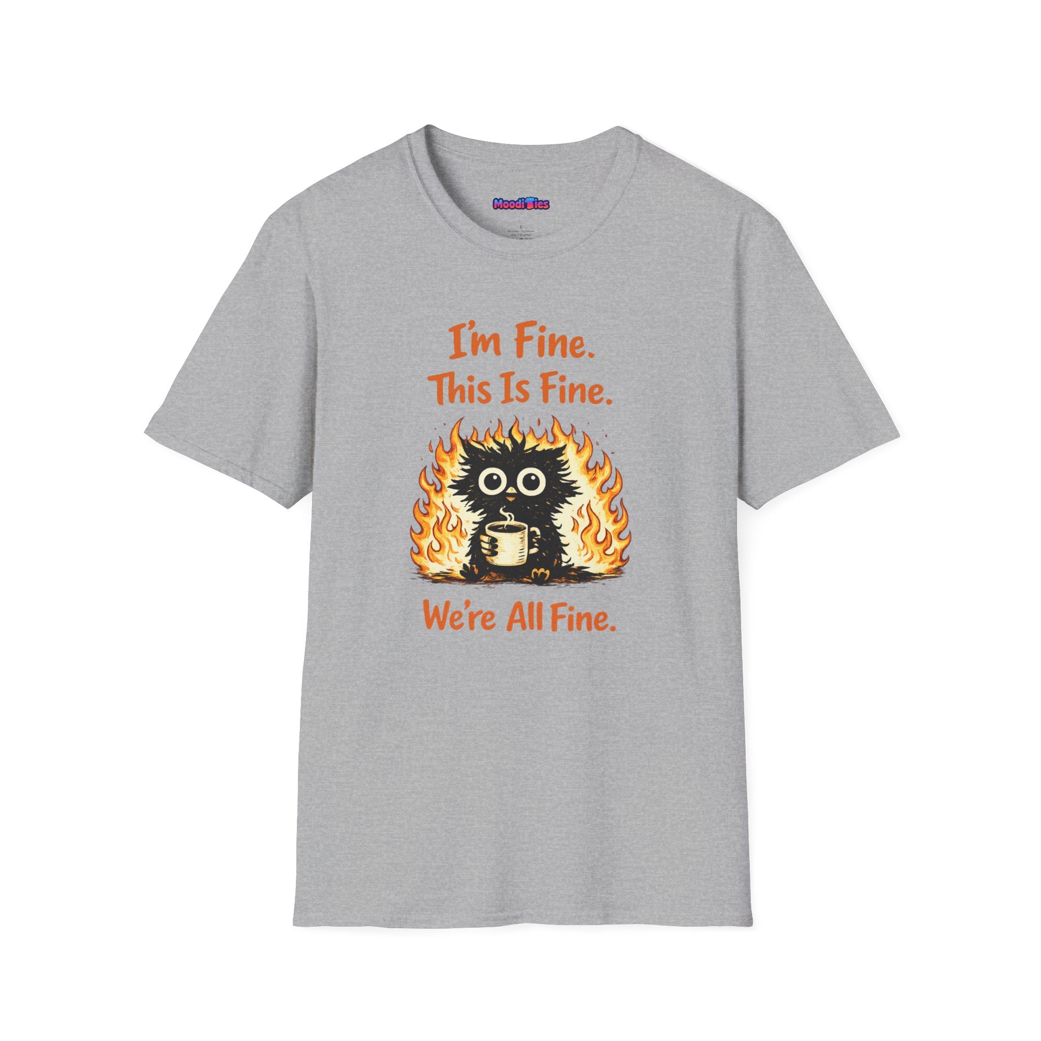 "I’m Fine This Is Fine We're All Fine" Fried Owl T-Shirt