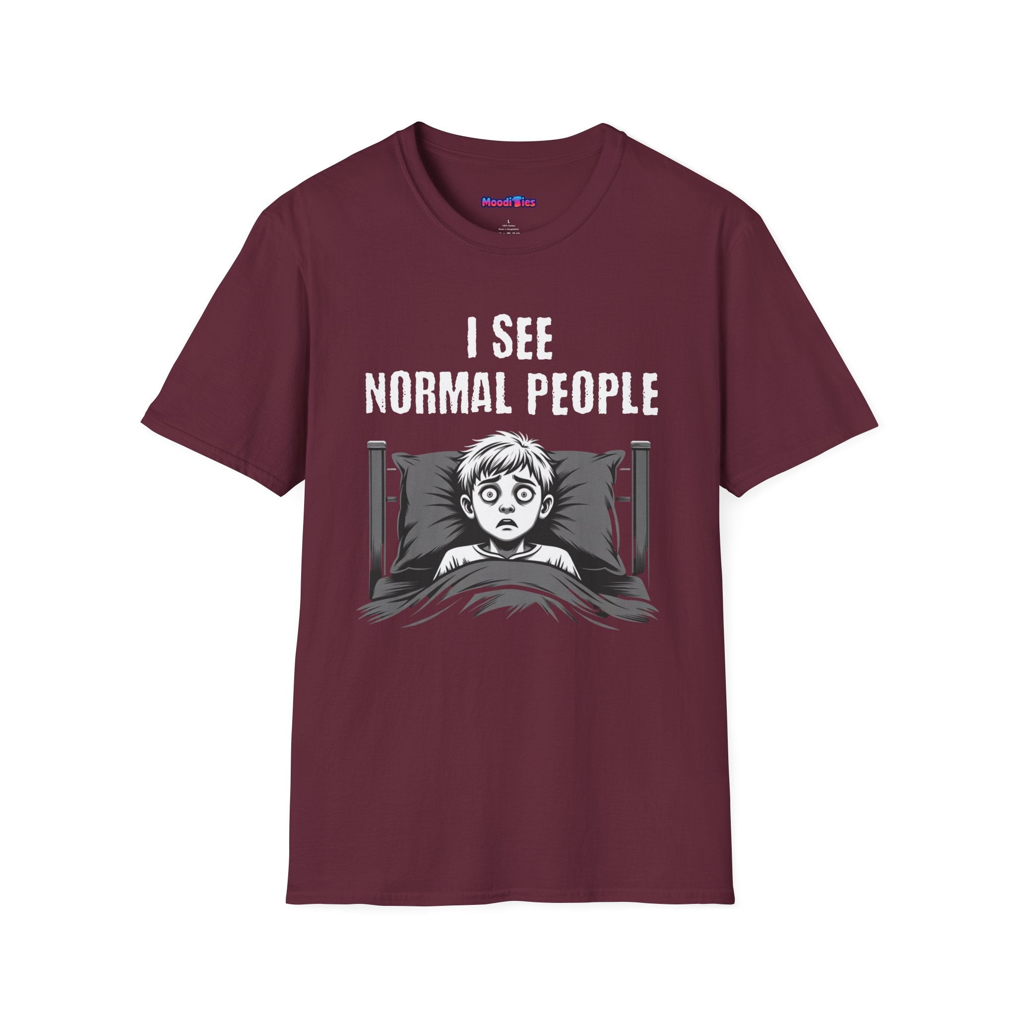 "I See Normal People" Spooked Boy T-Shirt