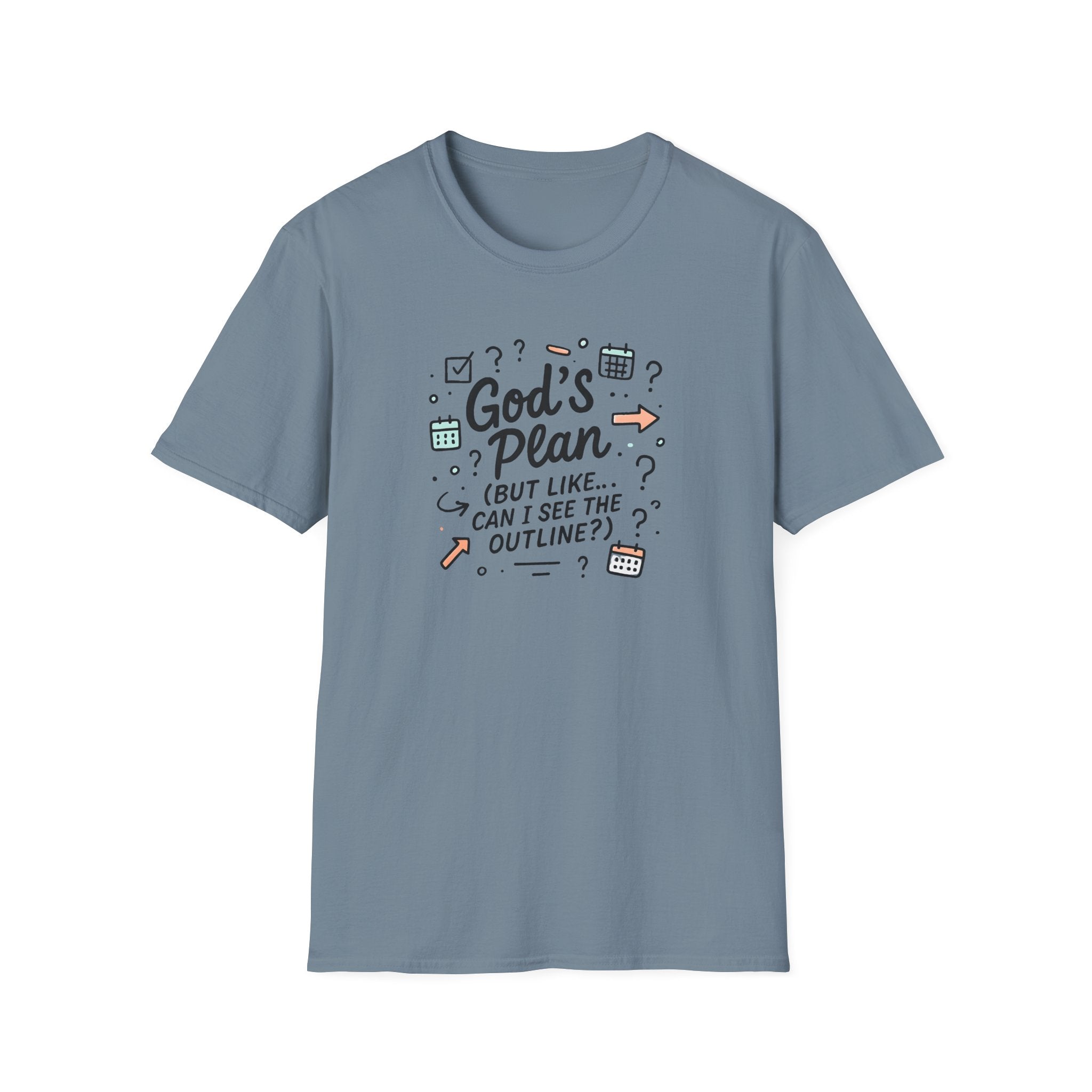 "God's Plan (But Like … Can I See The Outline?)" T-Shirt