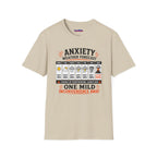 "Anxiety Weather Forecast: One Mild Inconvenience Away" T-Shirt