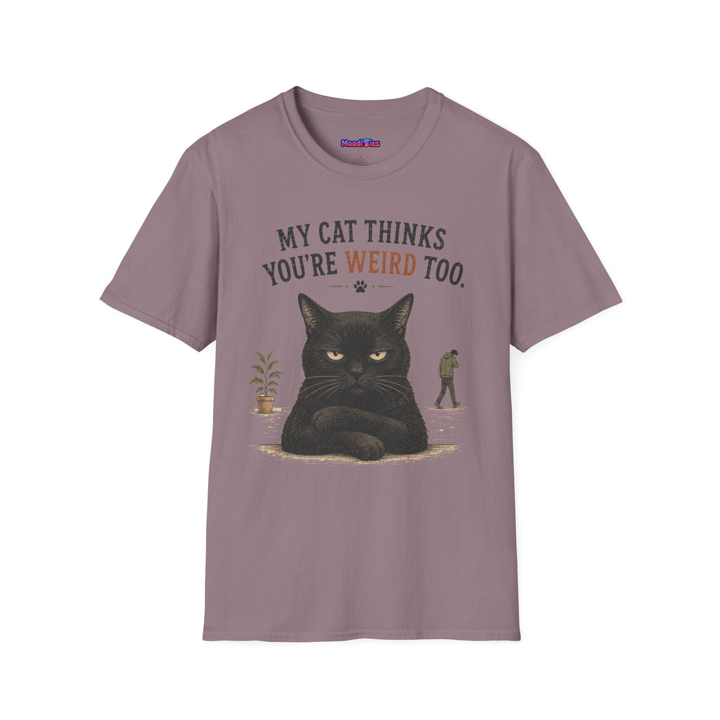 "My Cat Thinks You're Weird Too." Grumpy Cat T-Shirt