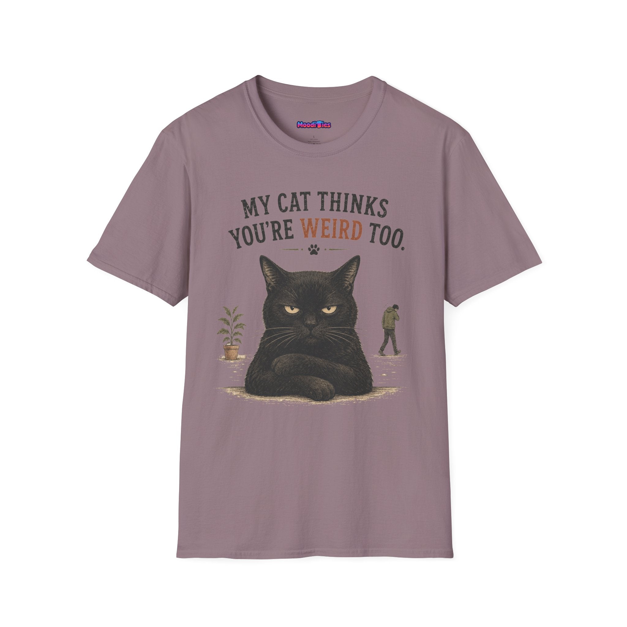 "My Cat Thinks You're Weird Too." Grumpy Cat T-Shirt