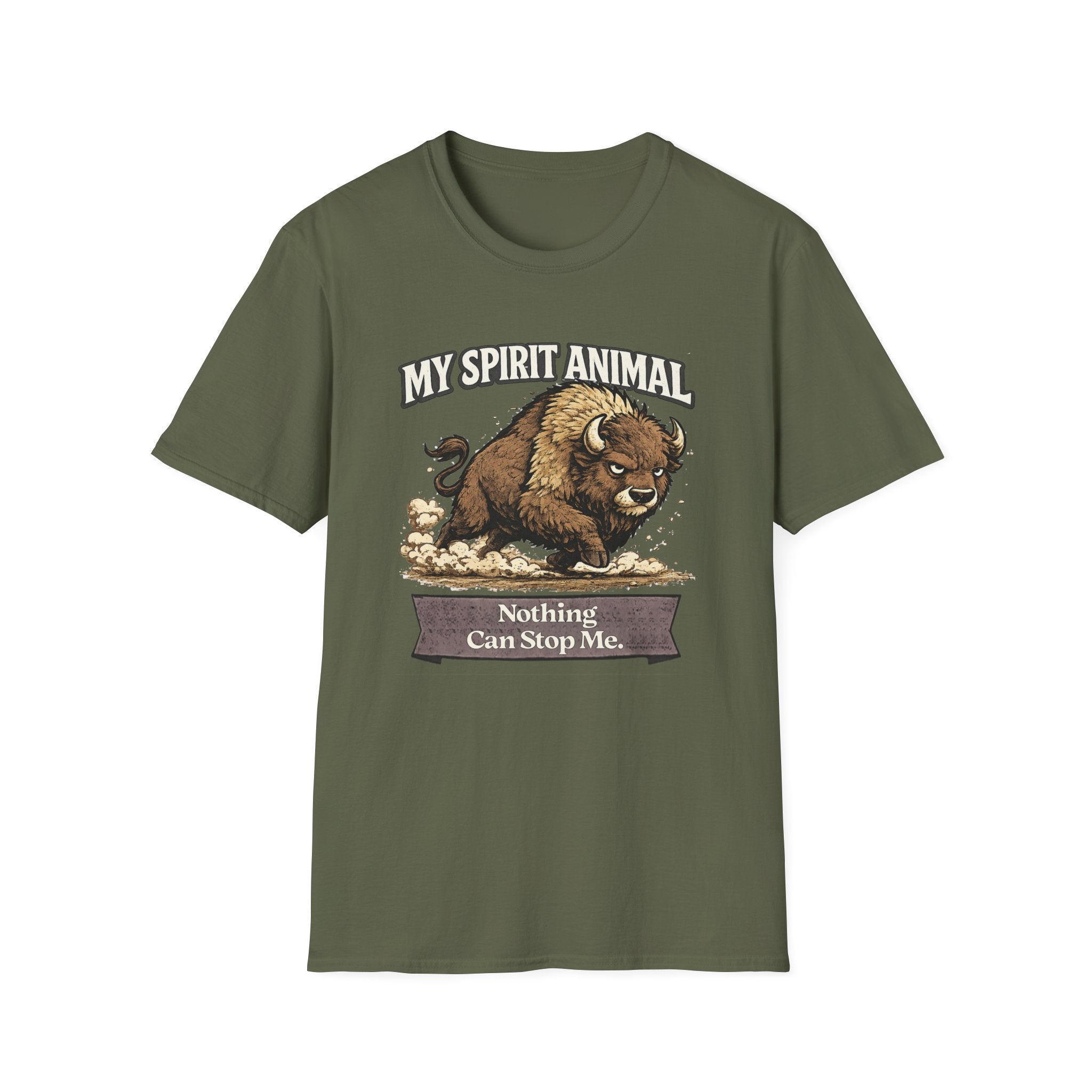 "My Spirit Animal: Bison (Nothing Can Stop Me)" T-Shirt