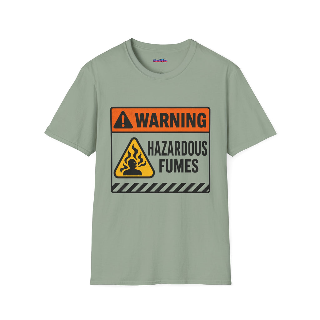 "Warning: Hazardous Fumes" Warning Sign T-Shirt