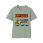 "Warning: Hazardous Fumes" Warning Sign T-Shirt