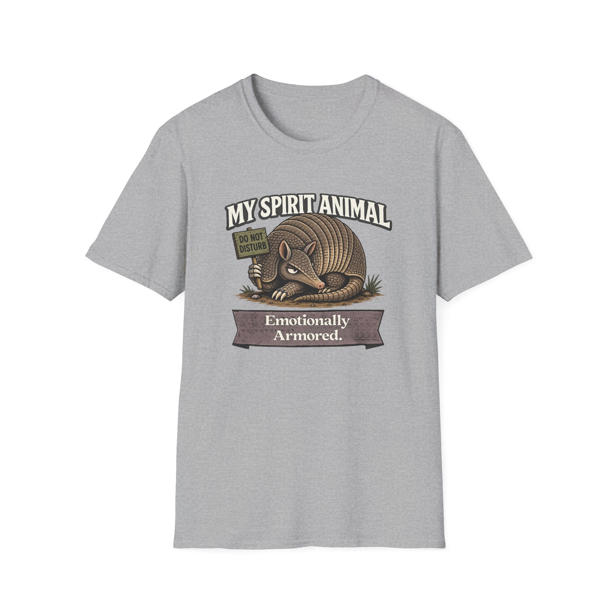 "My Spirit Animal: Armadillo (Emotionally Armored)" T-Shirt
