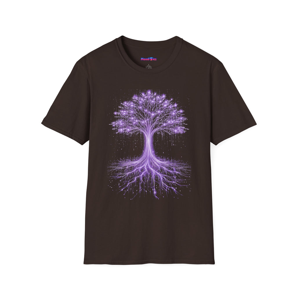 Digital Tree of Life (Purple) Graphic T-Shirt