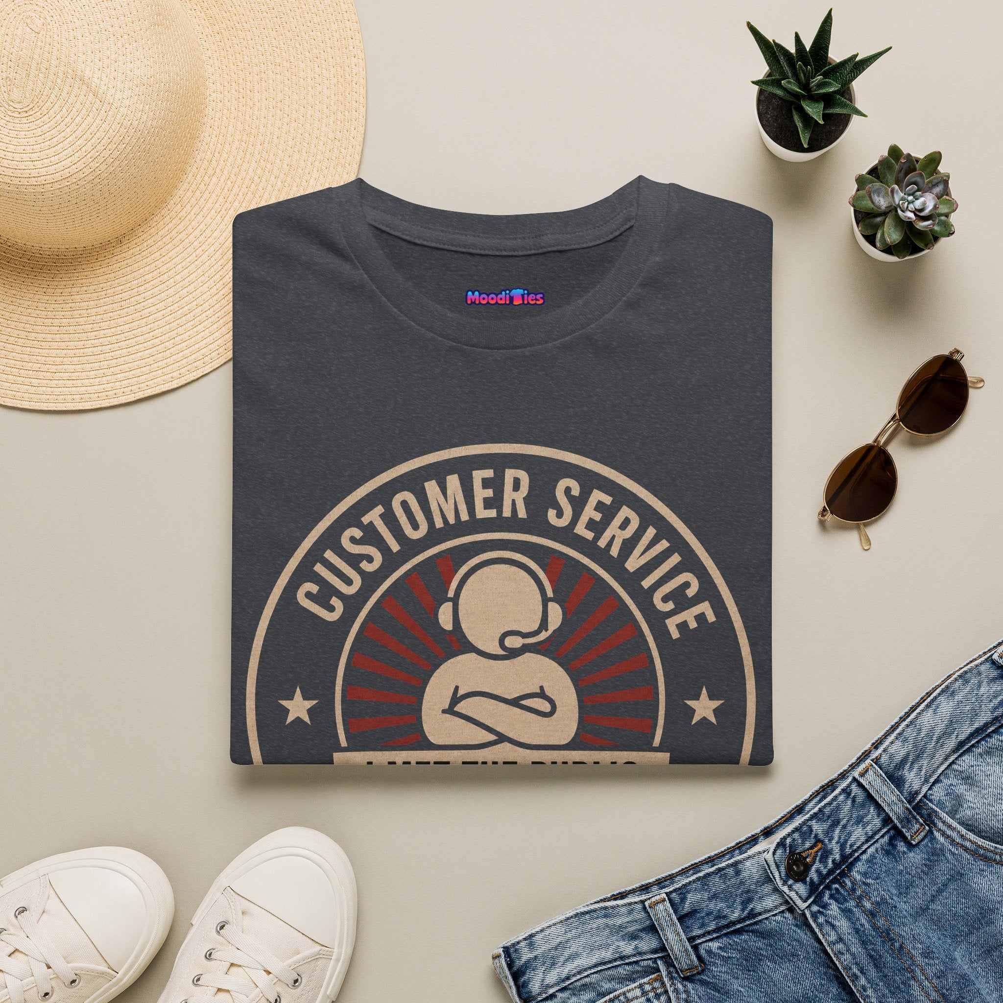 "Customer Service Survivor: I Met The Public, I’m Not Impressed" T-Shirt