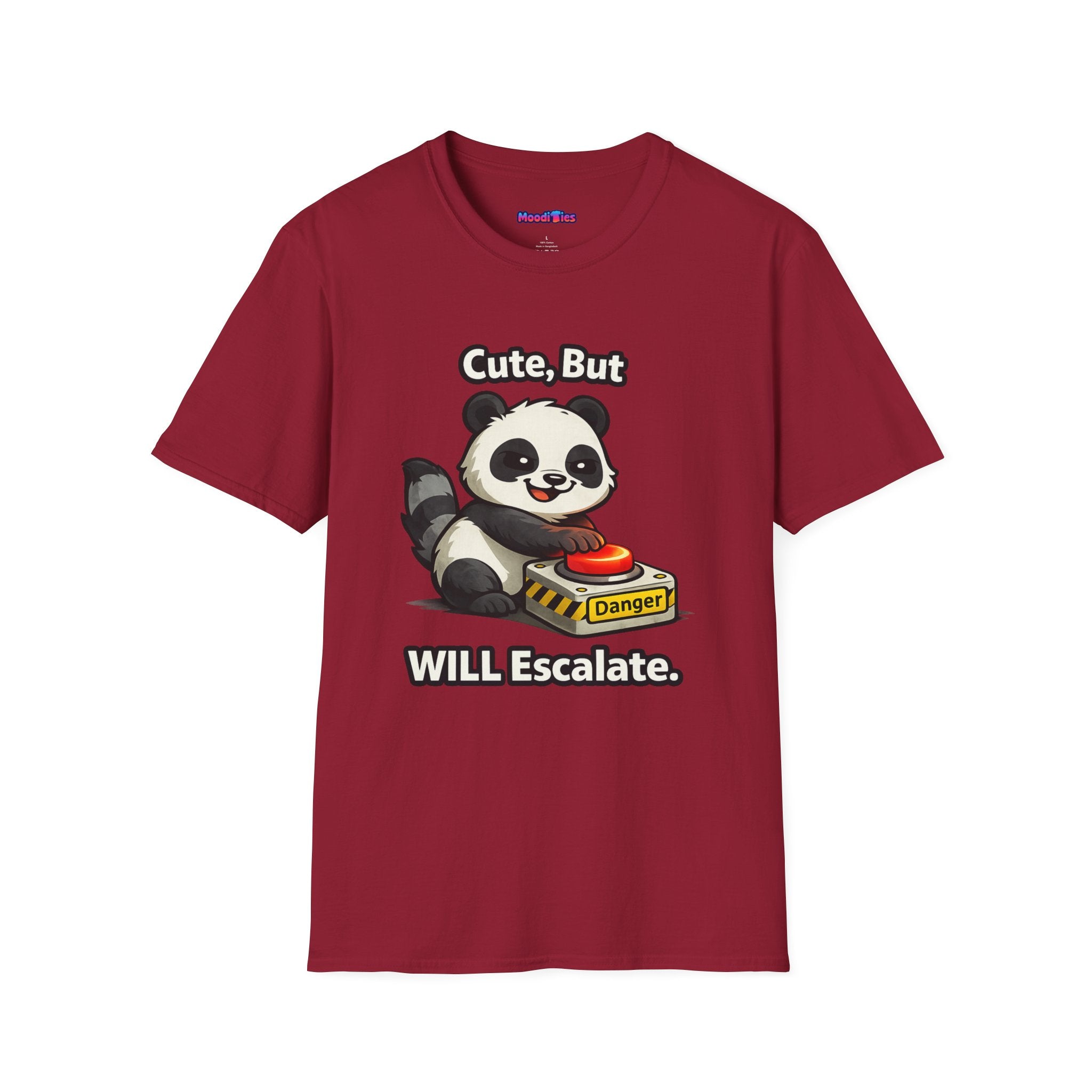 "Cute, But Will Escalate" Danger Panda T-Shirt
