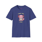 "I Don't Yell, I Plot" Cute Pink Axolotl T-Shirt
